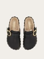 Ferragamo Gancini clog with rippled sole detail - Image 4